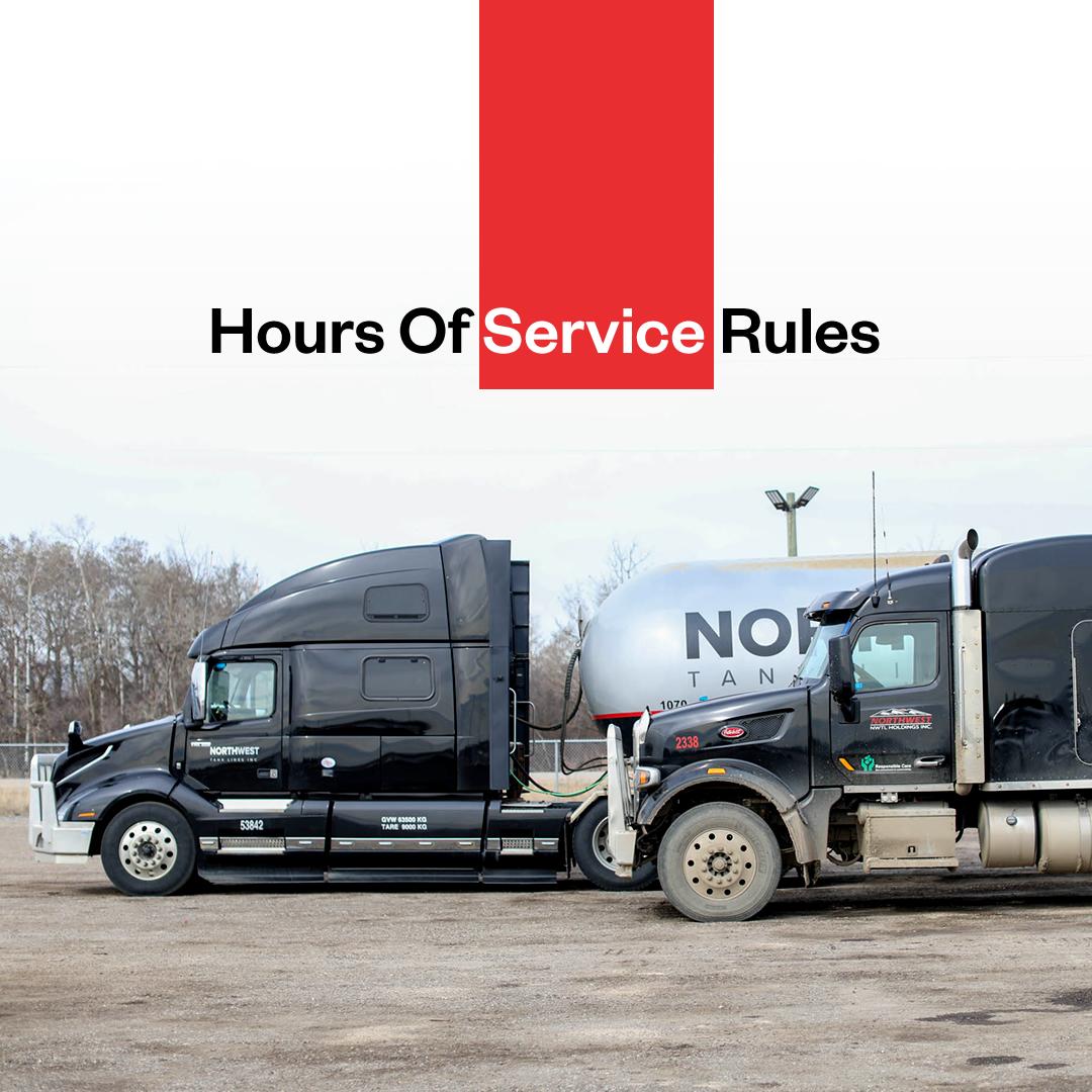 Two black trucks parked together, illustrating the topic 'how many hours can a truck driver drive in Canada, highlighting regulations and driving limits for truck drivers.